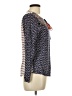 THML 100% Rayon Blue Long Sleeve Blouse Size L - photo 4