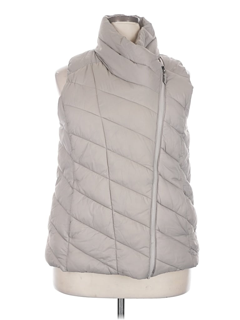 Pre-owned Nicole Miller Vest In Gray