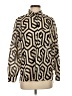 Zara Chevron-herringbone Gold Long Sleeve Blouse Size S - photo 1