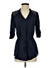 Iz Byer 100% Polyester Blue 3/4 Sleeve Blouse Size S - photo 1