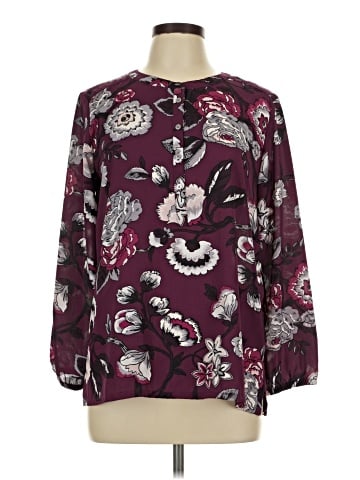 Ann Taylor LOFT Outlet Long Sleeve Blouse (view 1)