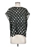 MM. LaFleur 100% Polyester Black Short Sleeve Blouse Size XS - photo 1
