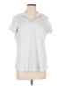 Assorted Brands Polka Dots Blue Short Sleeve Blouse Size L - photo 1
