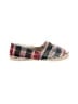 Cousu Main Plaid Red Blue Flats Size EU 35 - photo 1