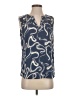 Fortune + Ivy 100% Polyester Blue Sleeveless Blouse Size S - photo 1
