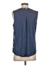 Fortune + Ivy 100% Polyester Blue Sleeveless Blouse Size S - photo 2