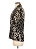 DKNY Animal Print Brown Short Sleeve Blouse Size M - photo 5