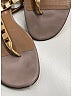 Valentino Gold Tan Leather Rockstud Cage Flat Sandals Size EU 39 1/2 - photo 3