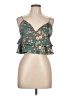 Unbranded 100% Polyester Green Sleeveless Blouse Size L - photo 1