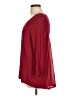August Silk Burgundy 3/4 Sleeve Top Size L (estimated) - photo 5