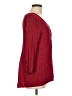 August Silk Burgundy 3/4 Sleeve Top Size L (estimated) - photo 4