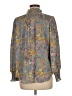 alex & lili 100% Polyester Floral Gray Long Sleeve Blouse Size M - photo 2