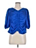 Alden Adair 100% Polyester Blue 3/4 Sleeve Blouse Size M - photo 1