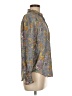 alex & lili 100% Polyester Floral Gray Long Sleeve Blouse Size M - photo 4