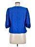 Alden Adair 100% Polyester Blue 3/4 Sleeve Blouse Size M - photo 2