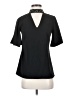 Ann Taylor 100% Polyester Black Short Sleeve Blouse Size 00 - photo 1