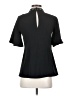 Ann Taylor 100% Polyester Black Short Sleeve Blouse Size 00 - photo 2