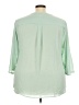 Torrid Green 3/4 Sleeve Blouse Size 3X Plus (3) - photo 2