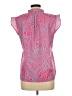 Unbranded 100% Polyester Pink Short Sleeve Blouse Size L - photo 2