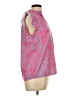 Unbranded 100% Polyester Pink Short Sleeve Blouse Size L - photo 4