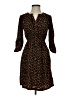 Old Navy 100% Polyester Animal Print Brown Casual Dress Size XS - photo 1