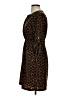 Old Navy 100% Polyester Animal Print Brown Casual Dress Size XS - photo 5
