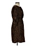 Old Navy 100% Polyester Animal Print Brown Casual Dress Size XS - photo 4