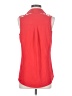 Express Red Sleeveless Button-Down Shirt Size S - photo 2