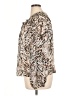 Nine Britton 100% Polyester Animal Print Ivory Long Sleeve Blouse Size XL - photo 5