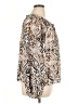 Nine Britton 100% Polyester Animal Print Ivory Long Sleeve Blouse Size XL - photo 4