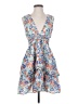 Banjanan Floral Blue Cocktail Dress Size S - photo 1