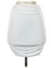 Unbranded Solid White Casual Skirt Size XS - photo 1