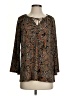 Assorted Brands Paisley Brown 3/4 Sleeve Blouse Size S (estimated) - photo 1