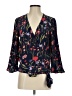 Parker 100% Silk Blue 3/4 Sleeve Silk Top Size S - photo 1