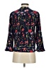Parker 100% Silk Blue 3/4 Sleeve Silk Top Size S - photo 2