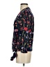 Parker 100% Silk Blue 3/4 Sleeve Silk Top Size S - photo 5