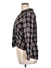 Rock & Republic Plaid Black Long Sleeve Blouse Size XL - photo 5