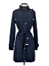 Calvin Klein 100% Polyester Blue Trenchcoat Size XS - photo 1