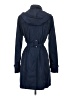 Calvin Klein 100% Polyester Blue Trenchcoat Size XS - photo 2