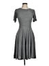Ann Taylor LOFT Solid Gray Casual Dress Size 8 - photo 1