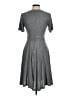 Ann Taylor LOFT Solid Gray Casual Dress Size 8 - photo 2