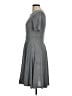 Ann Taylor LOFT Solid Gray Casual Dress Size 8 - photo 5