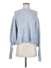 Line & Dot Blue Pullover Sweater Size S - photo 1