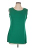 misook Solid Green Sleeveless Top Size L (estimated) - photo 1