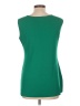 misook Solid Green Sleeveless Top Size L (estimated) - photo 2