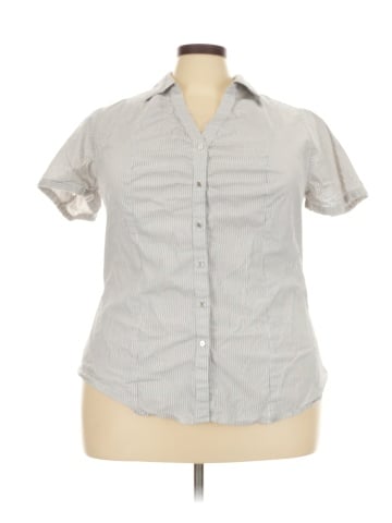 Lane Bryant Short Sleeve Button-Down Shirt (view 1)