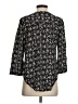 Hinge 100% Viscose Black 3/4 Sleeve Blouse Size S - photo 2