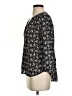 Hinge 100% Viscose Black 3/4 Sleeve Blouse Size S - photo 5