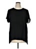 DR2 100% Polyester Black Short Sleeve Blouse Size XL - photo 1