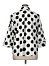 Chico's Polka Dots White 3/4 Sleeve Button-Down Shirt Size XL (3) - photo 2